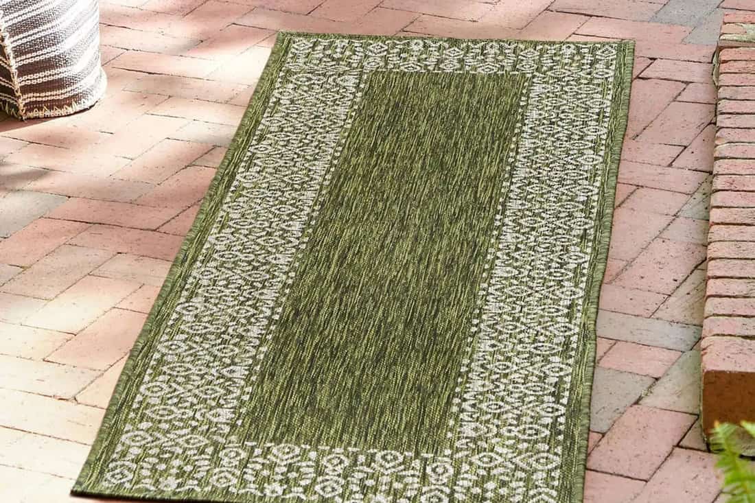 modern outdoor area runner rug