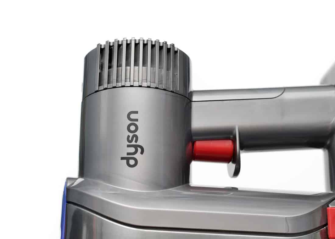 Close up of a Dyson vacuum cleaner