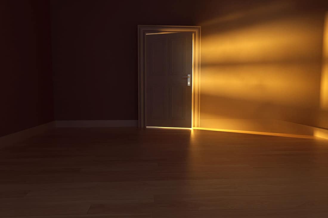 light rays coming through door 3d