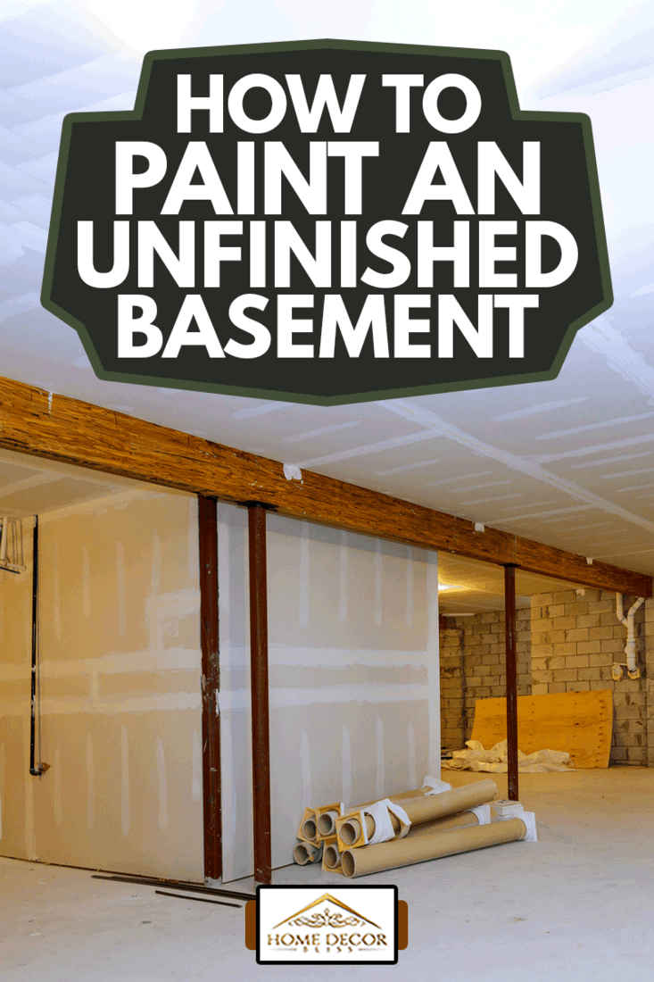 Unfinished new build interior construction basement renovation ground floor Inside, How To Paint An Unfinished Basement