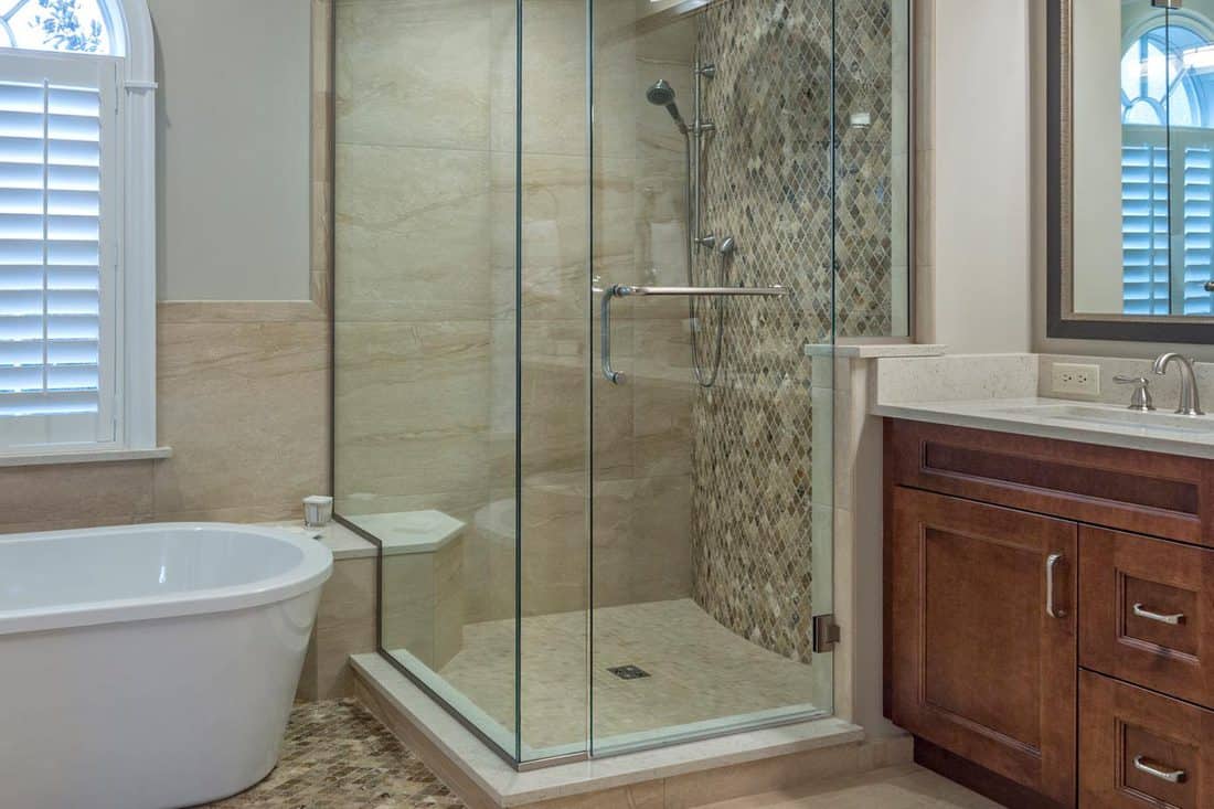 A complete remodeled master bathroom, How To Remove A Shower Base