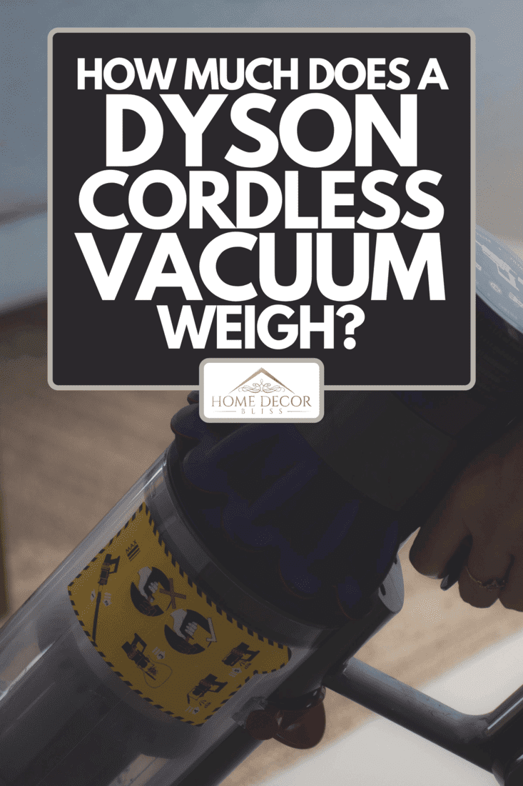 Cleans the flooring in the room with a hand vacuum cleaner, How Much Does A Dyson Cordless Vacuum Weigh?