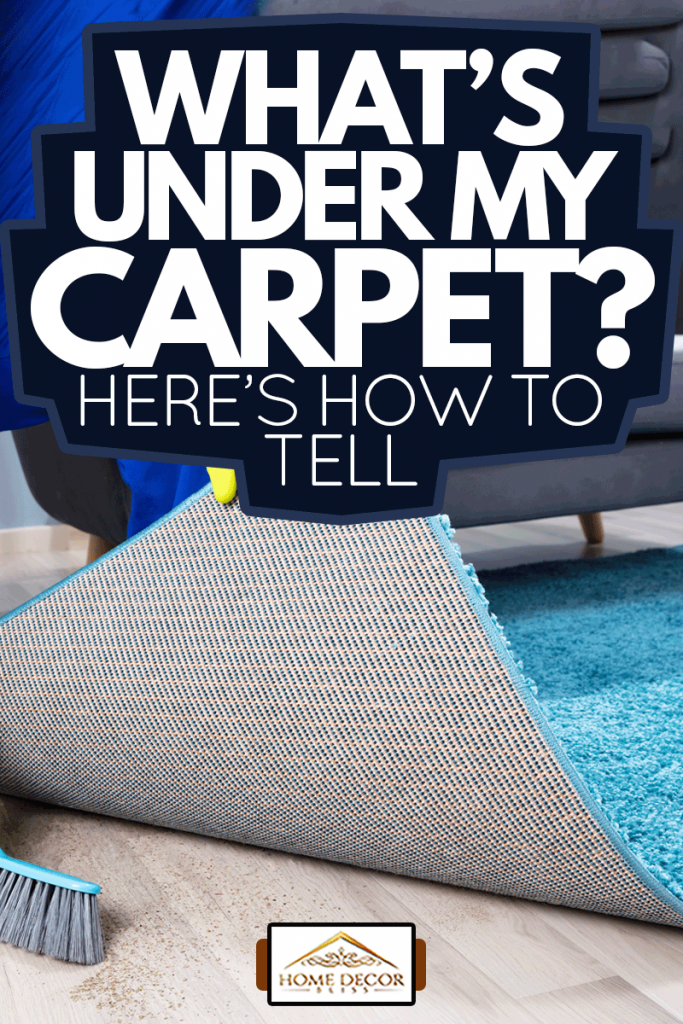 Low section View Of A Janitor Sweeping Dirt Under The Carpet, What's Under My Carpet? Here's How To Tell