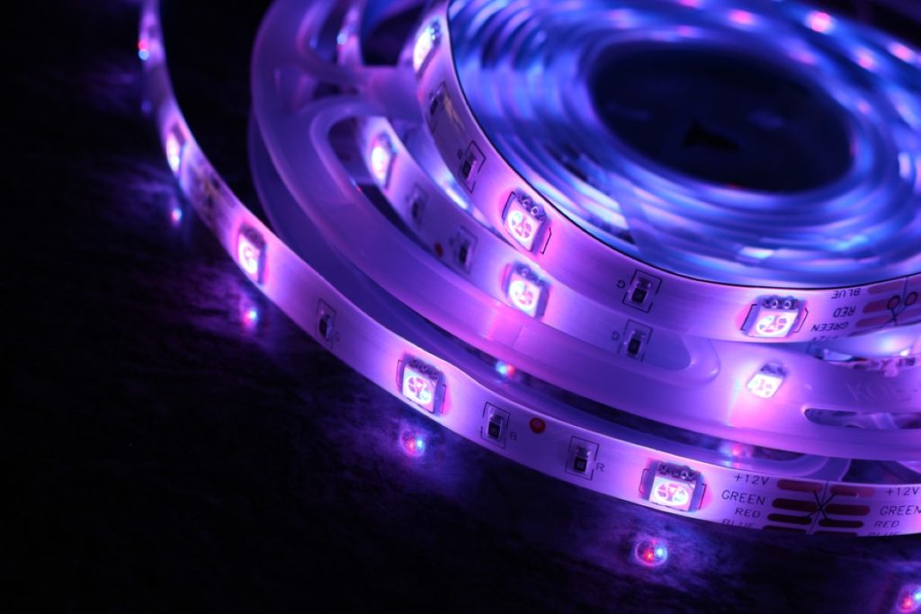 Purple led lights