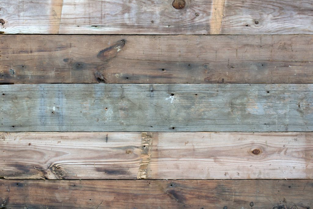 Scrap woods used for a shiplap wall decor