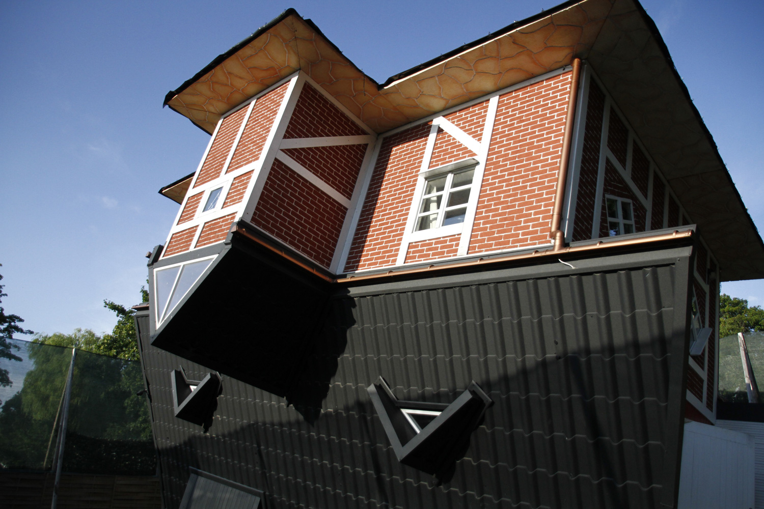 Brick upside down house