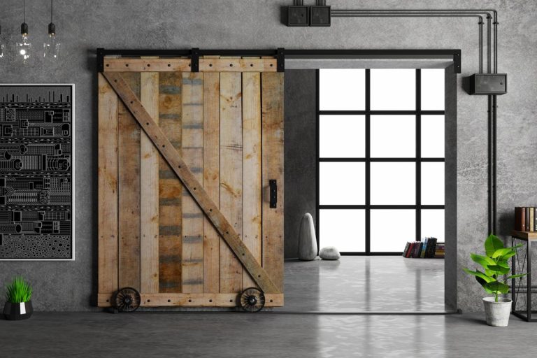 A barn sliding wooden door in loft room, 6 Barn Door Alternatives To Consider