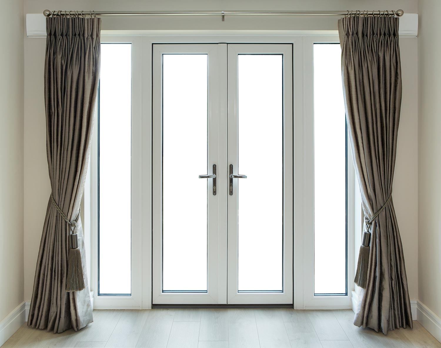 French doors with clipping path