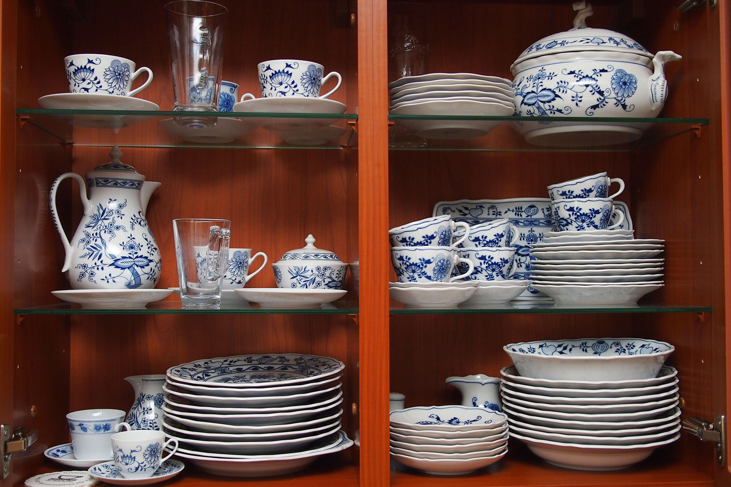 Gorgeous Chinas at a China Cabinet
