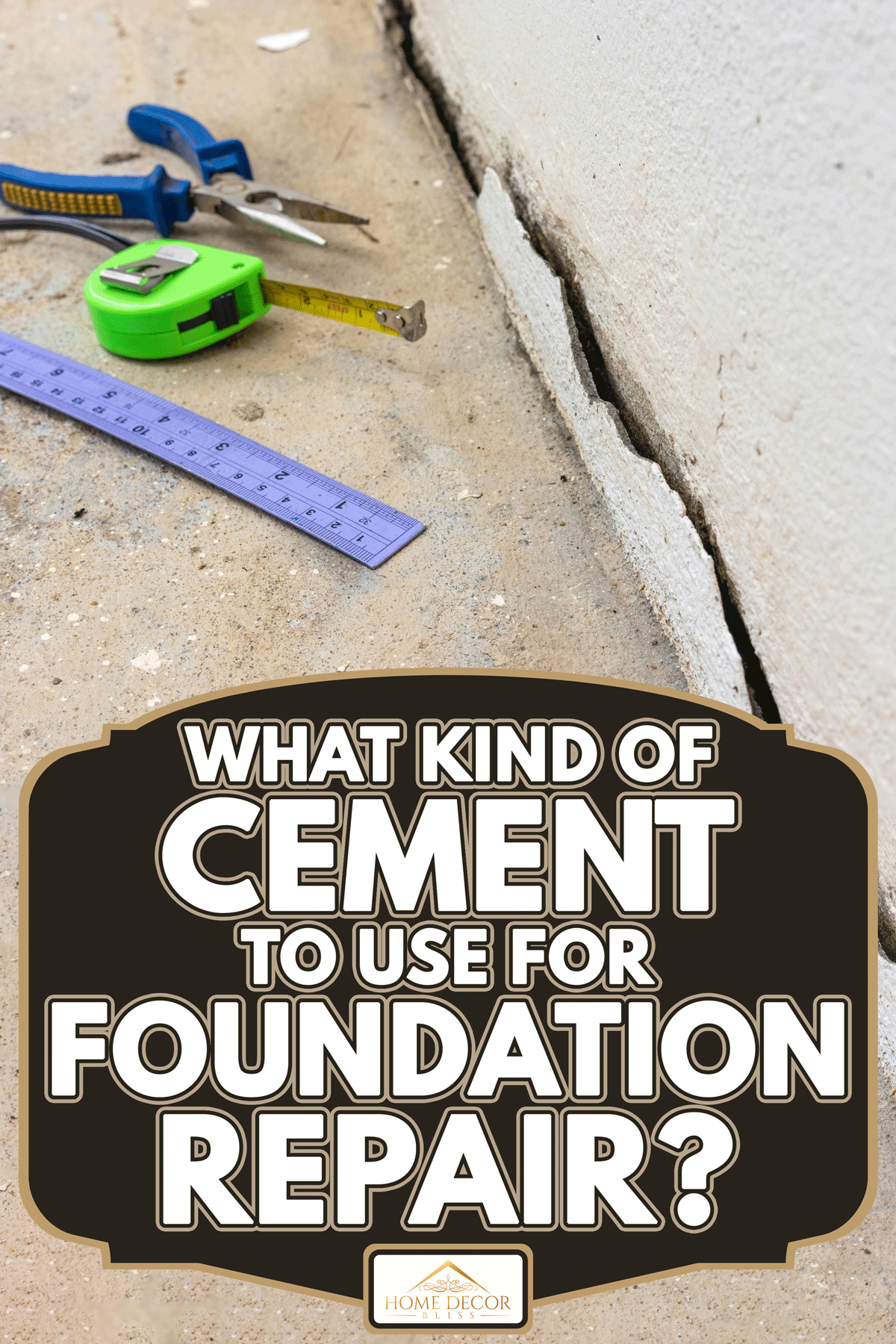 Ground outside home subsidence, What Kind Of Cement To Use For Foundation Repair?