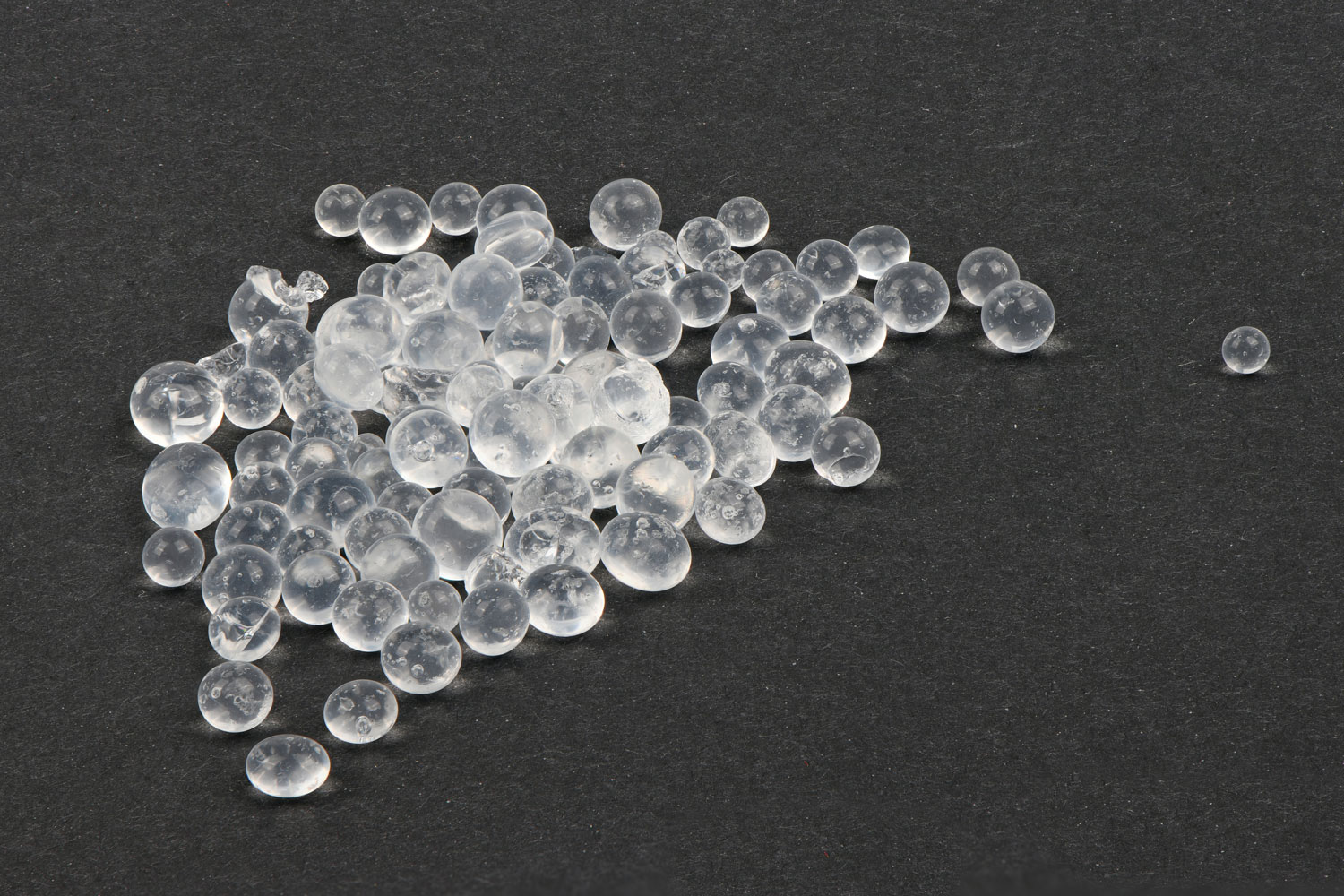 A small pile of Silica gel