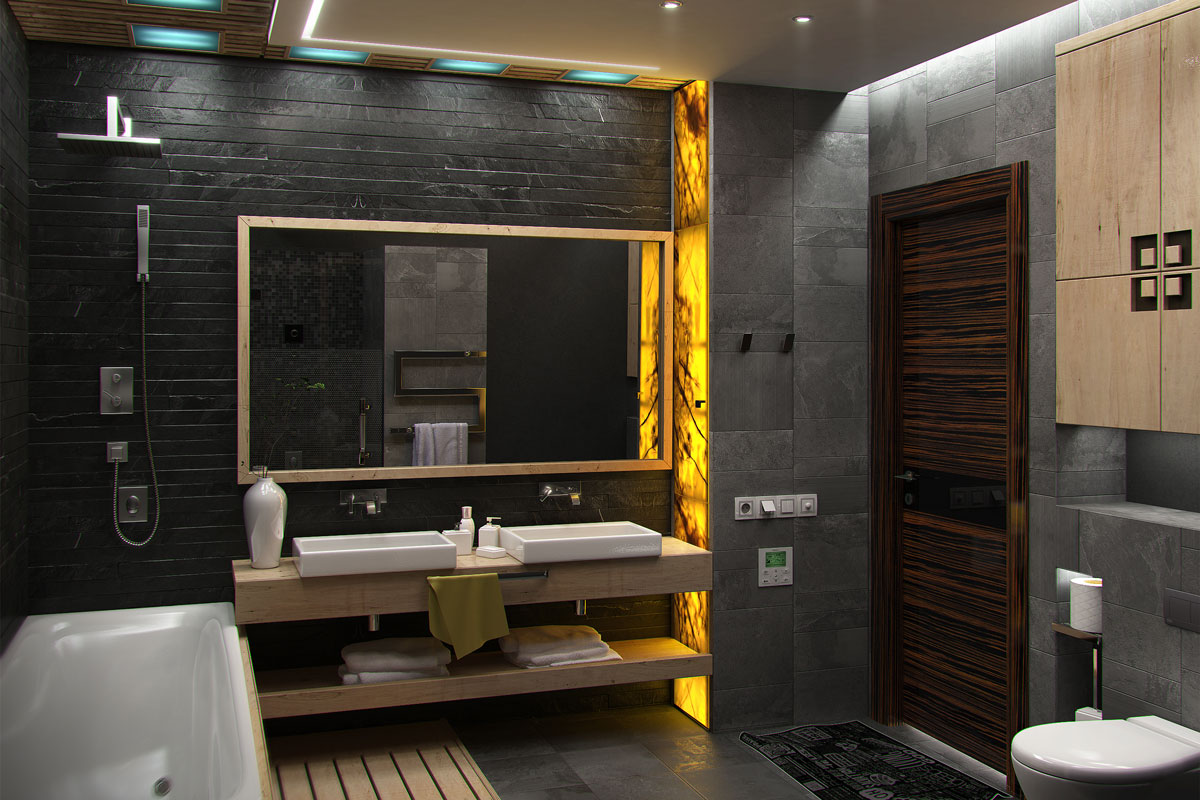 Bathroom minimalist interior design