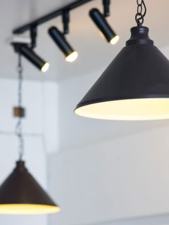 Dangling ceiling lights inside a photography studio, How To Hang A Ceiling Light Without A Stud?