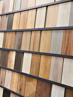Different samples of oak wood for choosing of homeowners, What Color Furniture Goes With Oak Wood Floors?