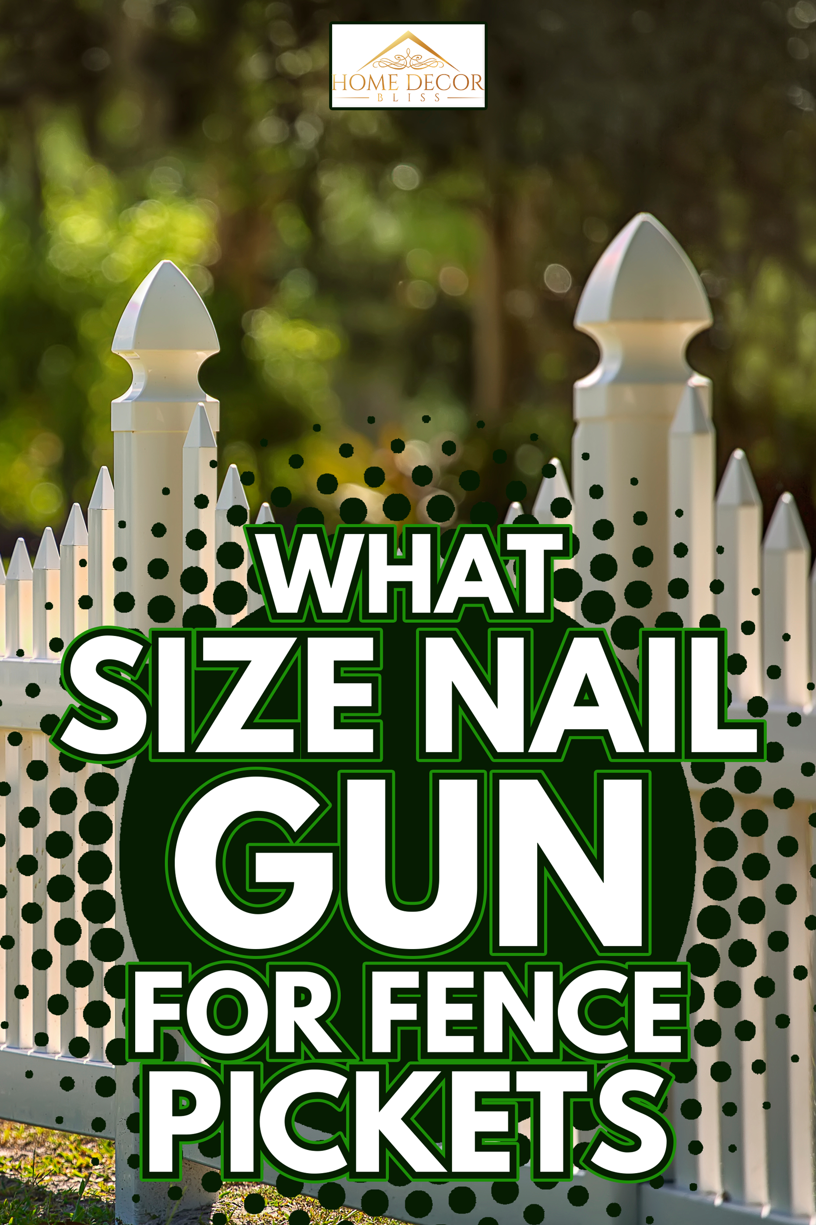 White Scalloped Vinyl Picket Fence - What Size Nail Gun For Fence Pickets