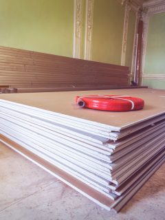 drywall are prepared for working process of installing plasterboard, How Far Should Drywall Be Off The Floor?