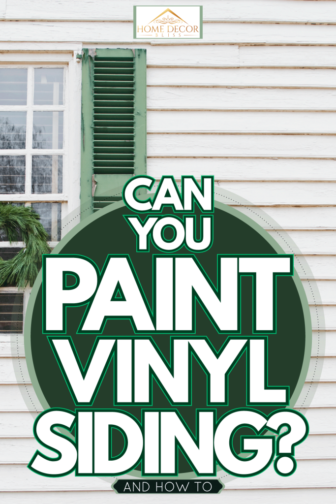 Green window shutters and white vinyl siding, Can You Paint Vinyl Siding? [And How To]