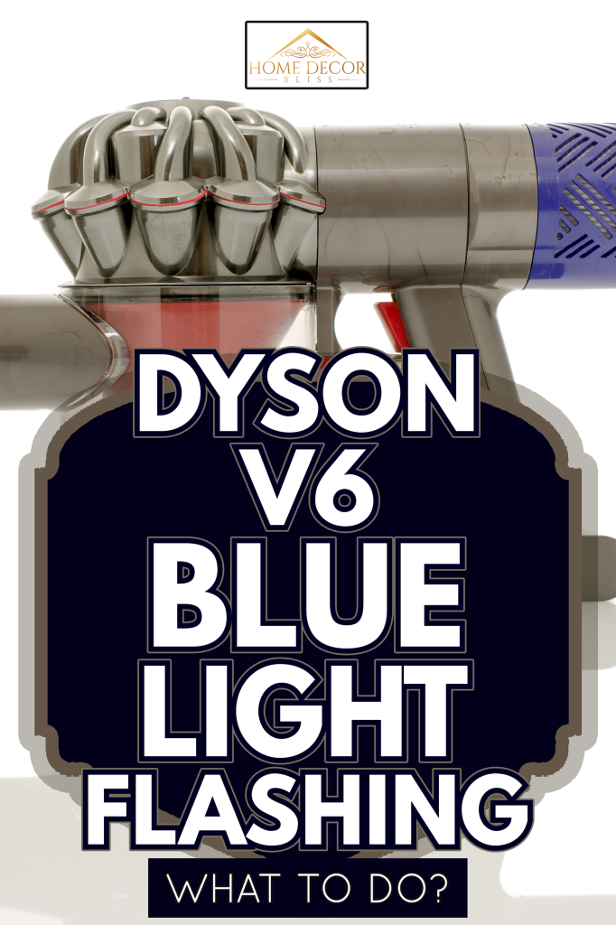 Dyson v6 absolute cordless vacuum cleaner on an isolated background - Dyson V6 Blue Light Flashing—What To Do