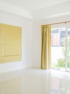 Empty room and blinds interior, 11 Cool Door Cover Ideas