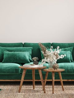 Modern Interior Living room, 9 Gorgeous Emerald Green Sofa Living Room Ideas
