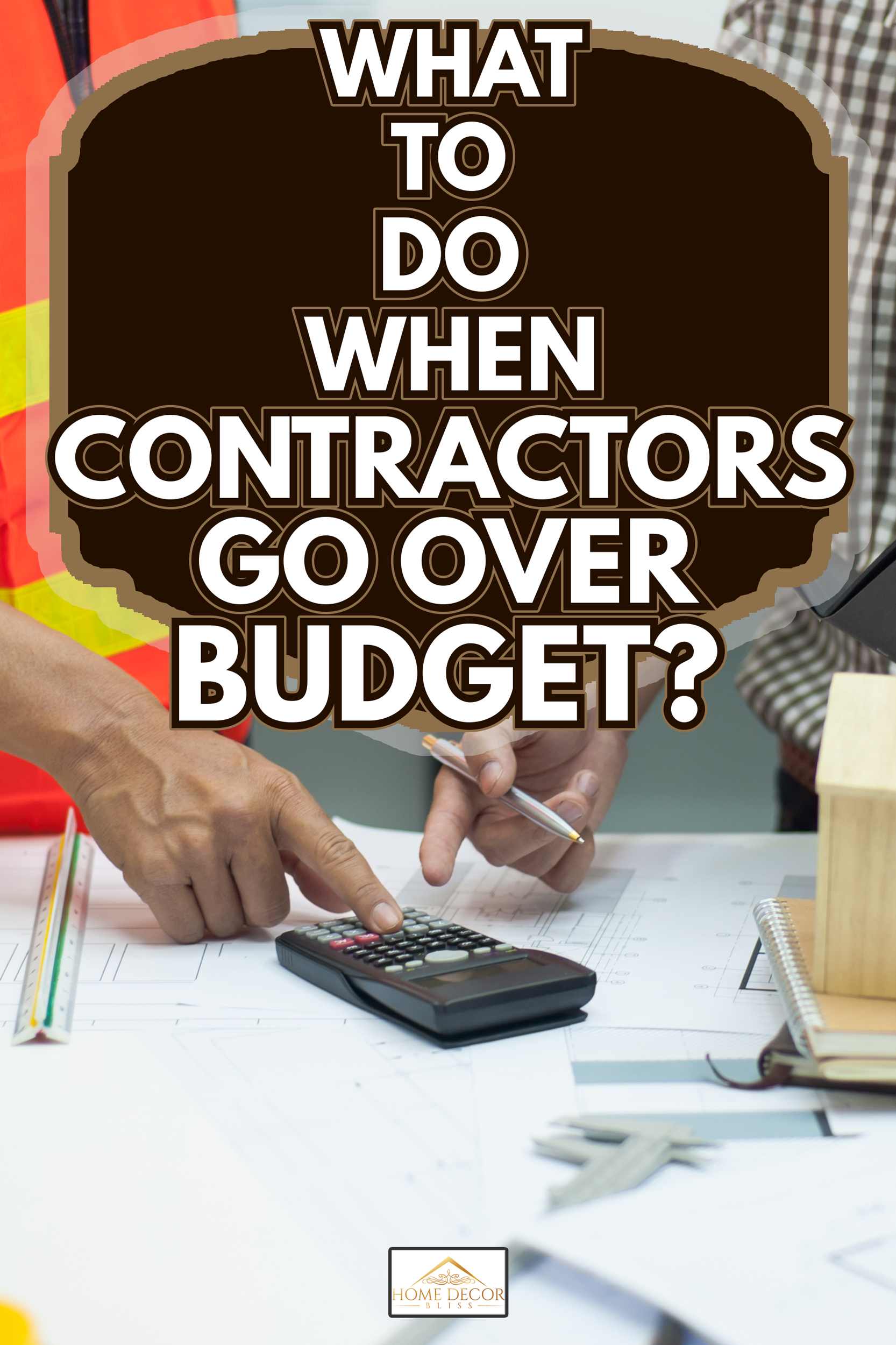 The engineering team discuss and calculate the engineering structure design of the building. Architects calculate the budget for housing construction. - What To Do When Contractors Go Over Budget