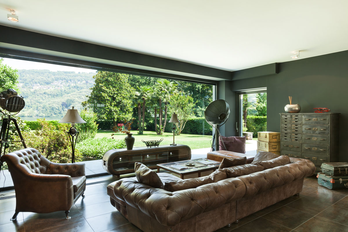 beautiful living room, classic furniture, interior