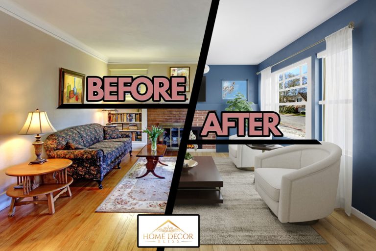 13 Extraordinary Before and After Living Room Transformations [With 13 Different Wall Colors!]