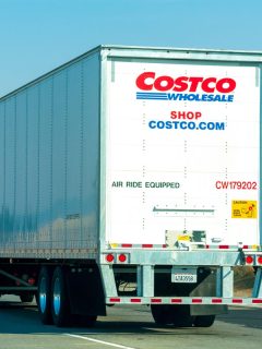 A Costco Wholesale sign and logo on the side of delivery truck, Does Costco Install Dishwashers And Other Appliances?
