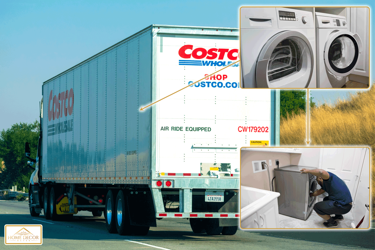 Costco Wholesale sign and logo on the side of delivery truck, Does Costco Install Dishwashers And Other Appliances?