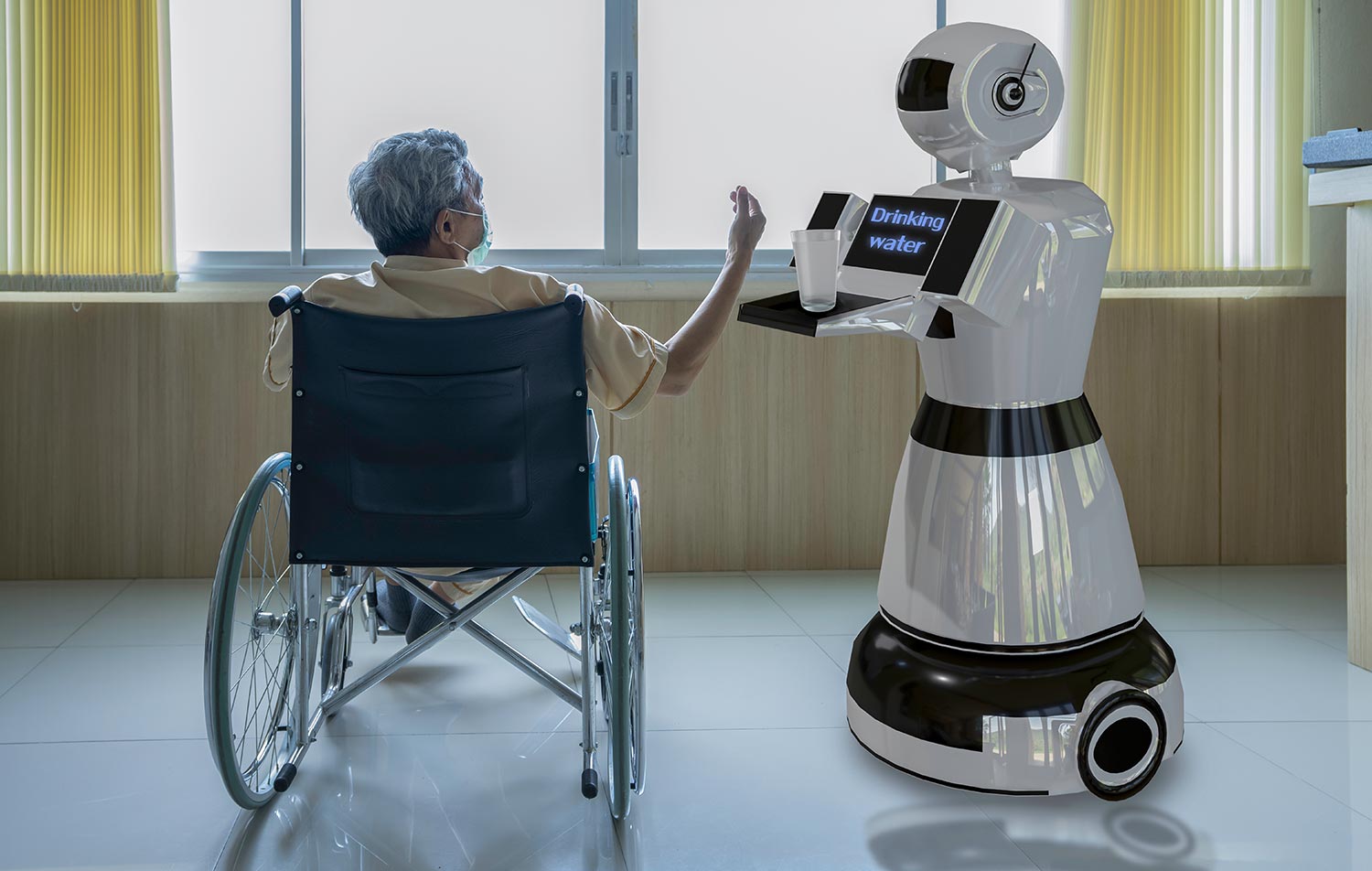 Elderly care robot in the intelligent hospital