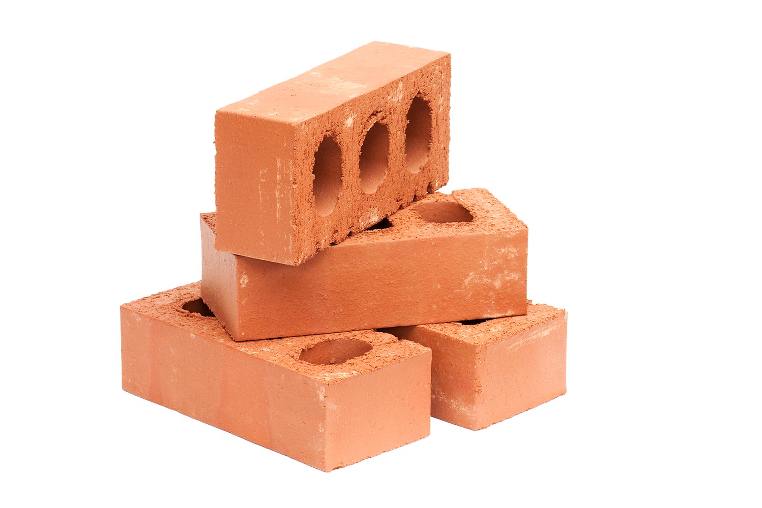 Four red bricks