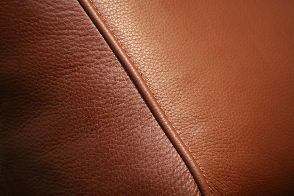 High quality leather with brown leather focused texture
