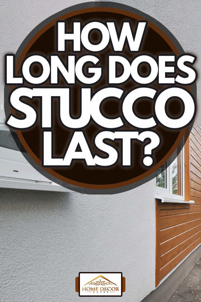 Modern house facade insulation under plastering, stucco and wood wall siding, How Long Does Stucco Last?