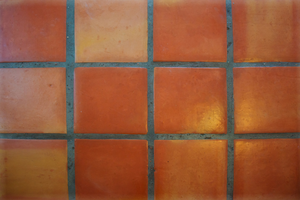 Saltillo Tile Mexican Floor Background, Full Frame