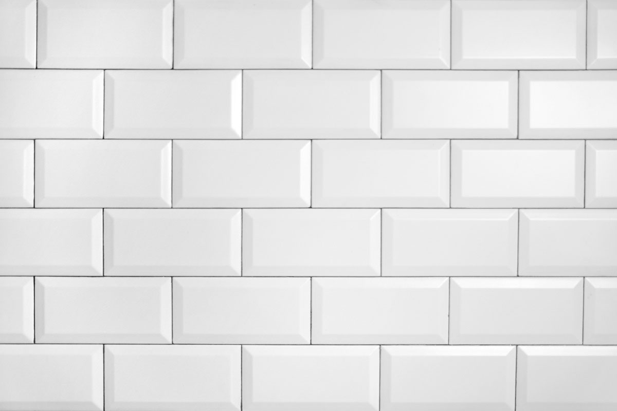 White subway tiles