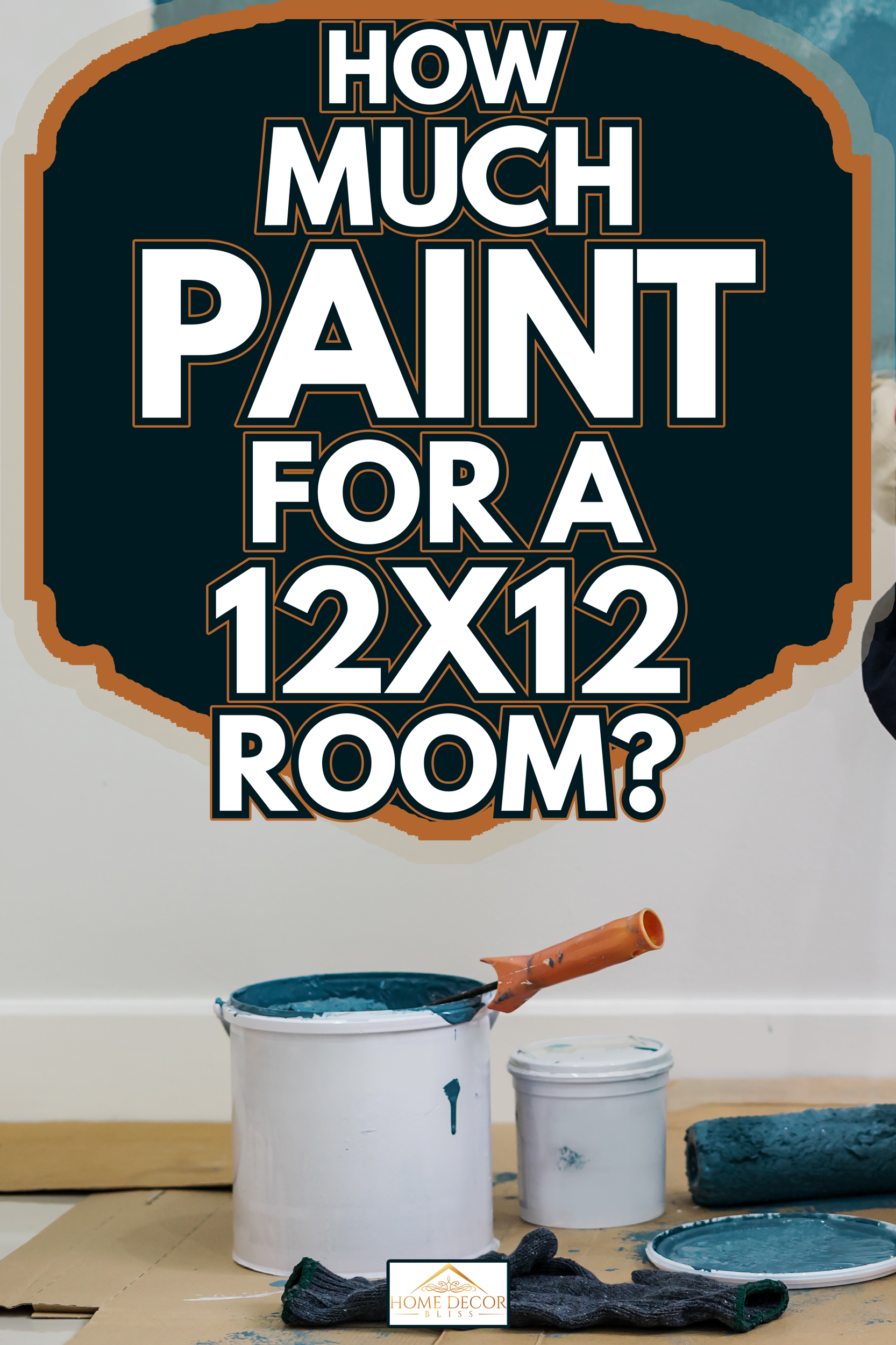 happy woman painting interior wall with paint roller in new house - How Much Paint For A 12X12 Room