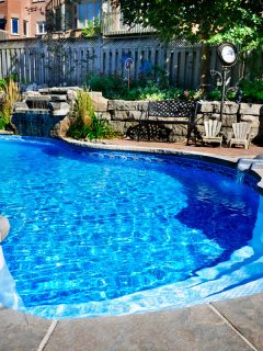 A small 8ft. backyard pool of a residential home, What To Do After Filling A Pool [And How Soon To Start Swimming]