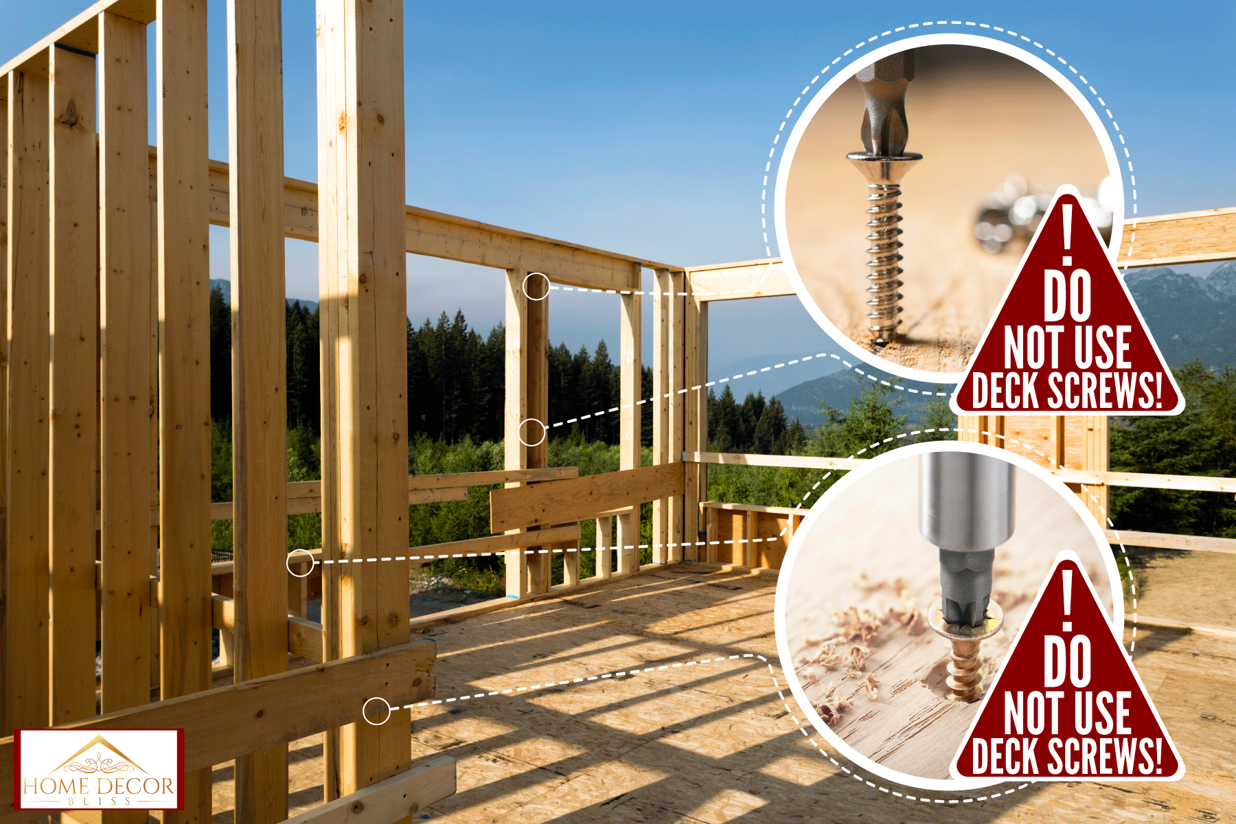 Installing framing studs in constructing a house, Can You Use Decking Screws For Framing?