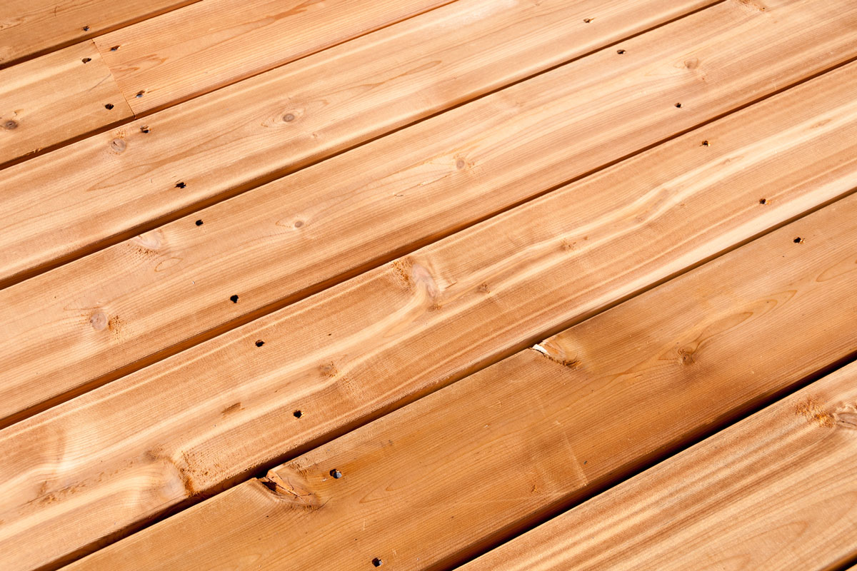 Cedar Timber Deck