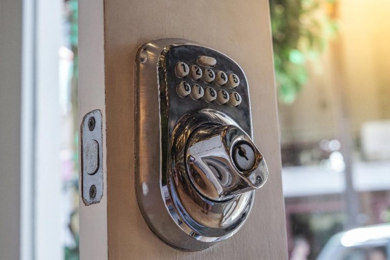A door lock with code installed on the door, Schlage Lock Not Working: What To Do?