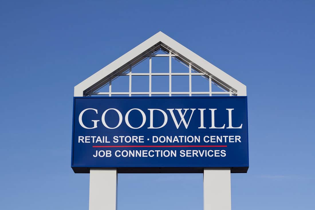Goodwill retail store sign