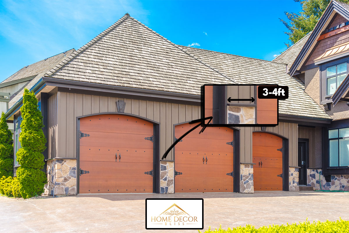 How Much Space Between Garage Doors Should You Have?