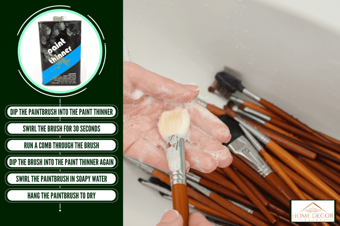 Cleaning small paint brushes, How To Clean Paint Brushes With Paint Thinner