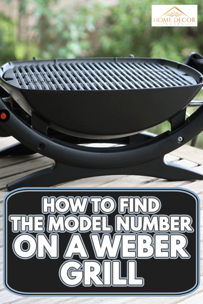 A weber barbecue grill in a garden setting, How To Find The Model Number On A Weber Grill