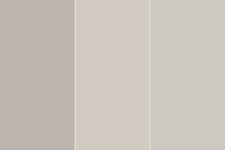 A collaged photo of Mindful gray, Agreeable gray, and Repose Gray, Mindful Gray Vs Agreeable Gray Vs Repose Gray