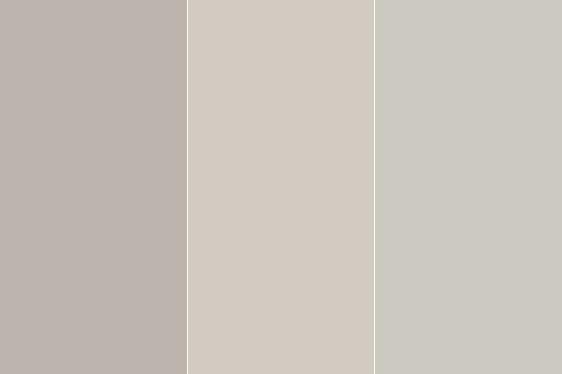 A collaged photo of Mindful gray, Agreeable gray, and Repose Gray
