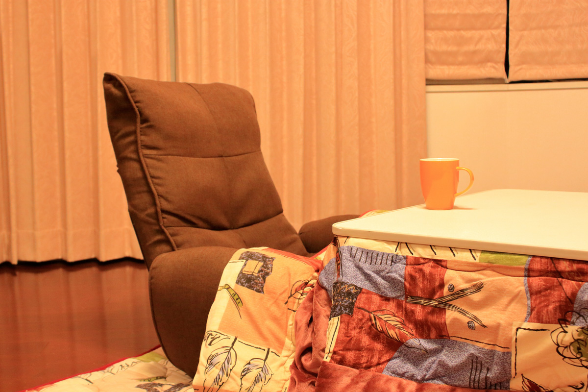 Relax with a kotatsu and chair