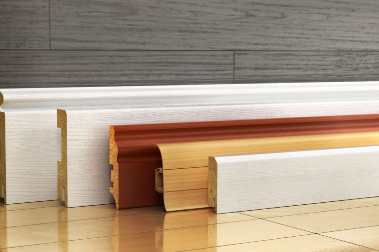Set of skirting different form on a wood, What Paint Finish To Use For Baseboards And Trim