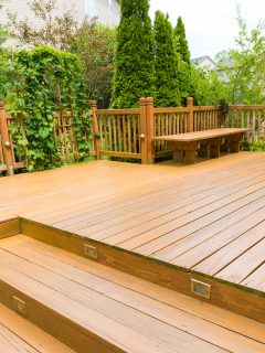 Wooden deck of family home - Should A Wood Deck Be Sloped
