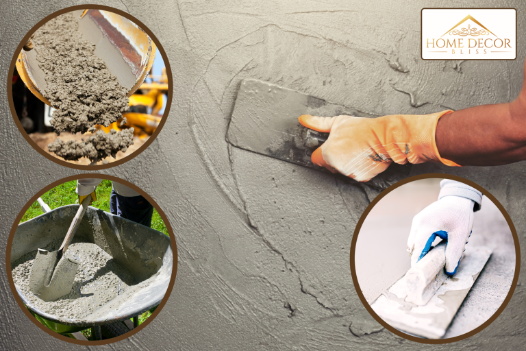 Hand of worker cementing floor for building a house. - Can You Cement Or Pour Concrete Over Brick